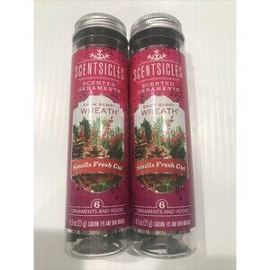 Scentsicles Scented Christmas Tree Ornaments Snow Berry Wreath Air Freshener